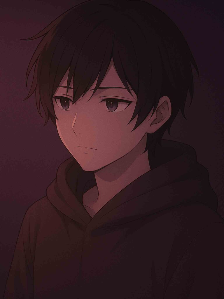 Close-up digital anime illustration of a girl with both eyes visible, soft lighting, detailed hair strands, and realistic skin shading.